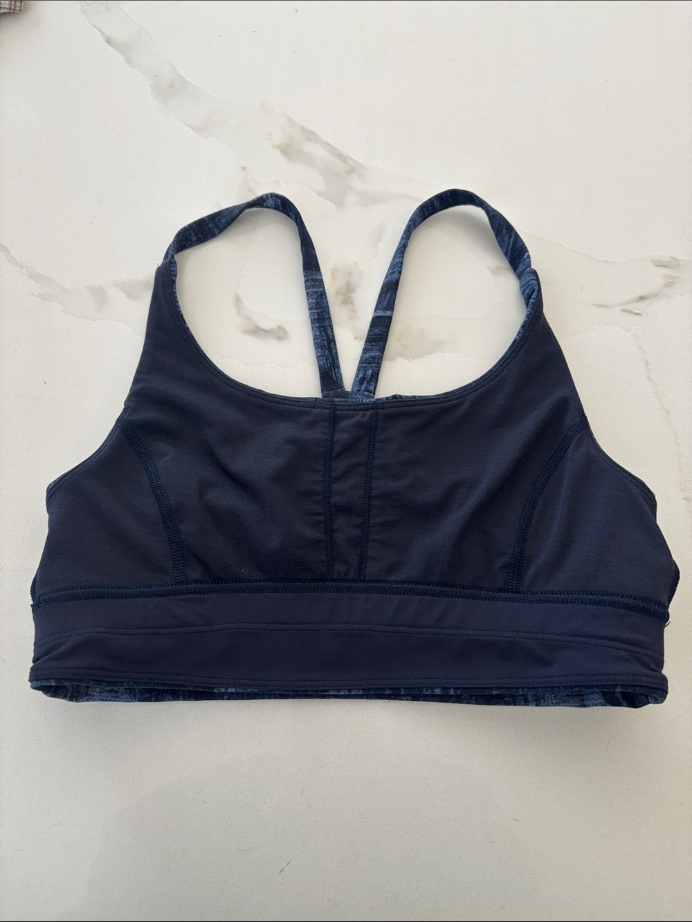 Lululemon Size 6 Blue Sports Bra - Picture 4 of 5